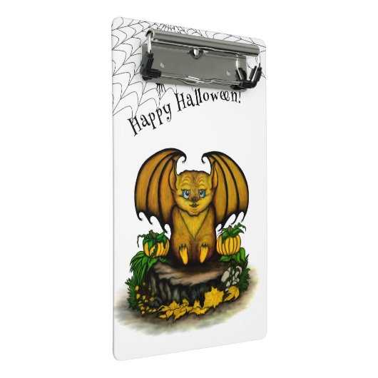 Mini Porte-bloc Bat d'Halloween mignonne (Incliné)