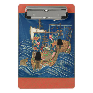 Mini Porte-bloc Bateau Trésor Chanceux Japonais Vintage G.A. Audsl