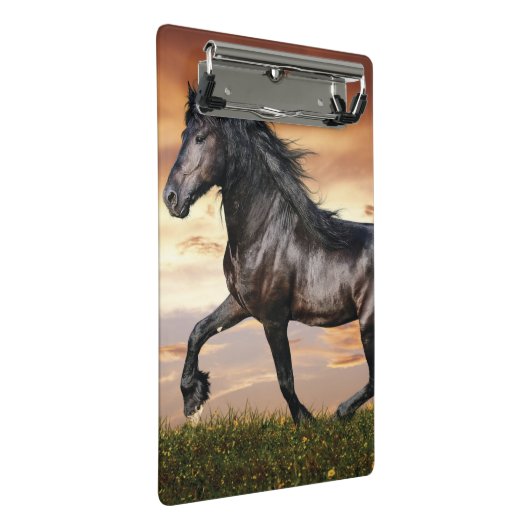 Mini Porte-bloc Beau Cheval Noir (Incliné)