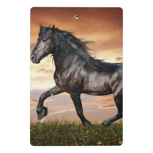 Mini Porte-bloc Beau Cheval Noir (Dos)