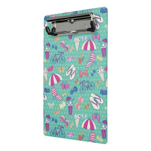 Mini Porte-bloc Beau motif avec des éléments d'été (Angle2)