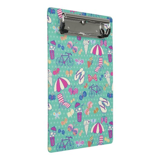 Mini Porte-bloc Beau motif avec des éléments d'été (Incliné)