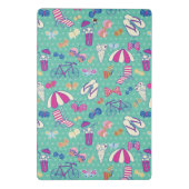 Mini Porte-bloc Beau motif avec des éléments d'été (Dos)