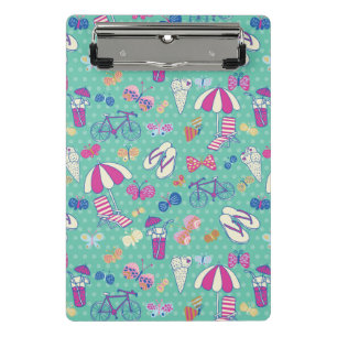 Mini Porte-bloc Beau motif avec des éléments d'été