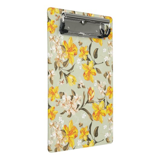 Mini Porte-bloc Beau motif floral lumineux élégant (Incliné)