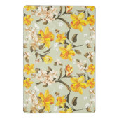 Mini Porte-bloc Beau motif floral lumineux élégant (Dos)