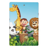 Mini Porte-bloc Beaucoup de mignons animaux dans la forêt (Dos)