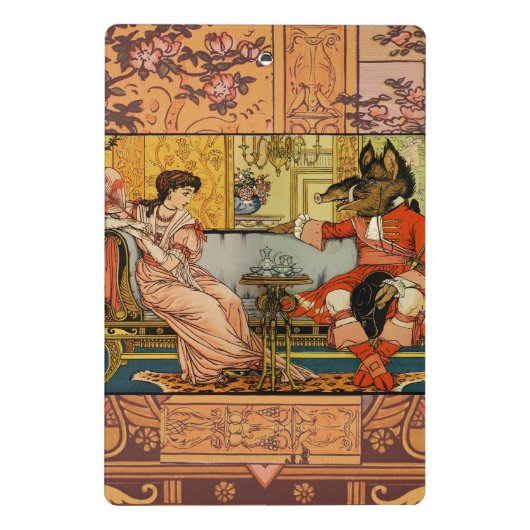 Mini Porte-bloc Beauté Beast Classic Fairy Tale Caractères (Dos)