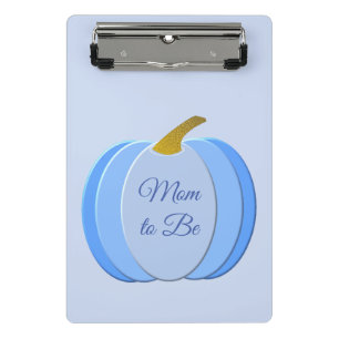 Mini Porte-bloc Bébé bleu mignon garçon Citrouille Personnalisé Ma
