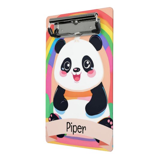 Mini Porte-bloc Bébé mignon Panda arc-en-ciel (Angle2)