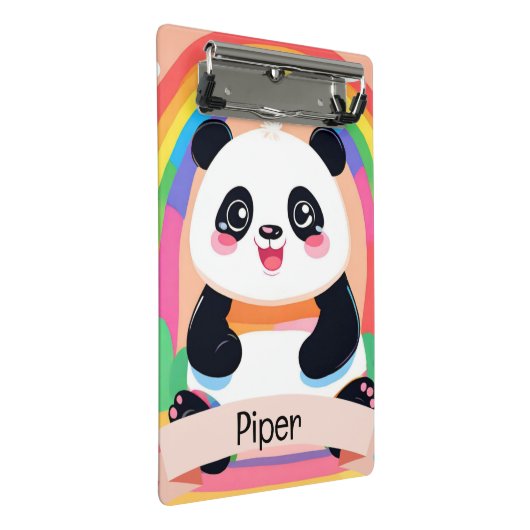 Mini Porte-bloc Bébé mignon Panda arc-en-ciel (Incliné)