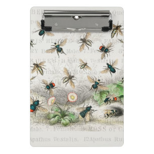 Mini Porte-bloc Bee Honey Travailleur Queen Bees Antique