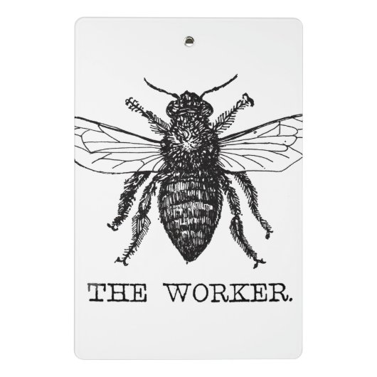 Mini Porte-bloc Bee Worker Honey Black Bumblebee (Dos)