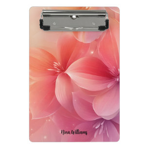 Mini Porte-bloc Belle Fleur rose romantique
