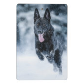 Mini Porte-bloc Berger allemand noir dans la couverture de duvet d (Dos)