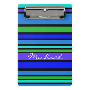 Mini Porte-bloc BG Stripes Motif couleur IV + votre dos et votre i