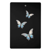 Mini Porte-bloc Bijoux papillon Opale et argent (Dos)