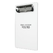 Mini Porte-bloc Binary Decision Yes No Minimalist Industrial (Angle2)