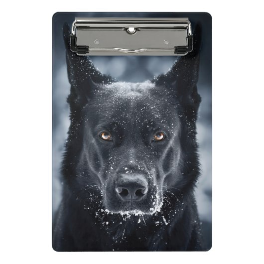 Mini Porte-bloc Black German Shepherd (Devant)