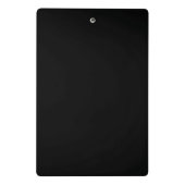 Mini Porte-bloc Black Gold Modern Script Girl Monogramme Nom (Dos)
