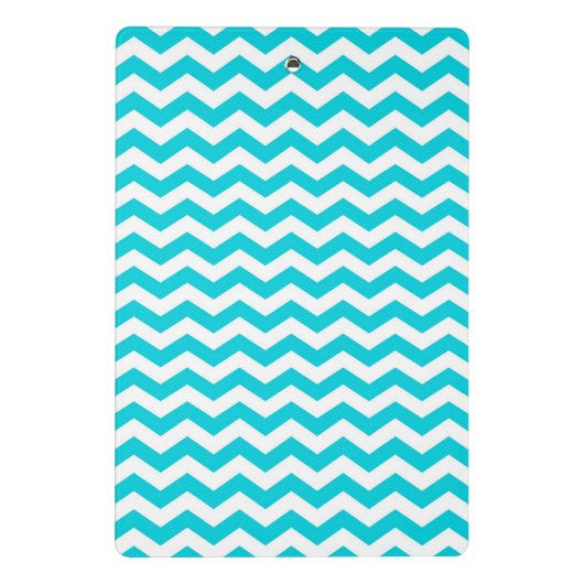 Mini Porte-bloc Blanc et motif de zigzag d'Aqua (Dos)