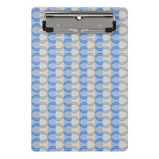 Mini Porte-bloc Bleu courant Tan de Candystripe (Devant)