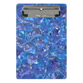 Mini Porte-bloc Bleu cristal et violet (Devant)