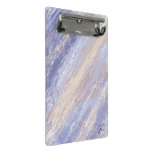 Mini Porte-bloc Bleu et beige Abstrait et embrouillé (Incliné)