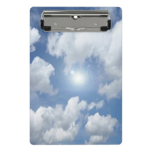Mini Porte-bloc Blue Heaven Nuages I + votre texte et vos idées