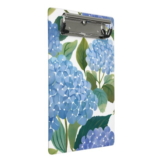 Mini Porte-bloc Blue Hydrangeas | Beau Floral Bush (Incliné)