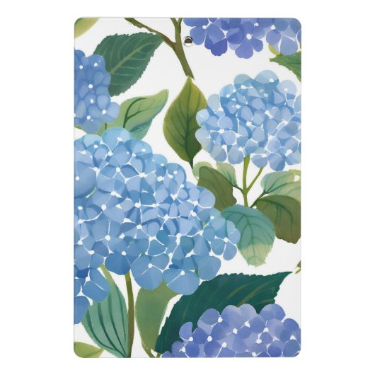Mini Porte-bloc Blue Hydrangeas | Beau Floral Bush (Dos)