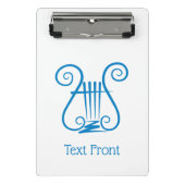 Mini Porte-bloc Blue Lyre (Devant)