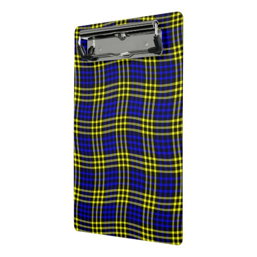 Mini Porte-bloc Blue Yellow Plaid Checker Seamless Pattern (Angle2)
