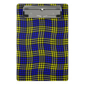 Mini Porte-bloc Blue Yellow Plaid Checker Seamless Pattern (Devant)