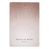 Mini Porte-bloc Blush Rain Personnalisé (Dos)