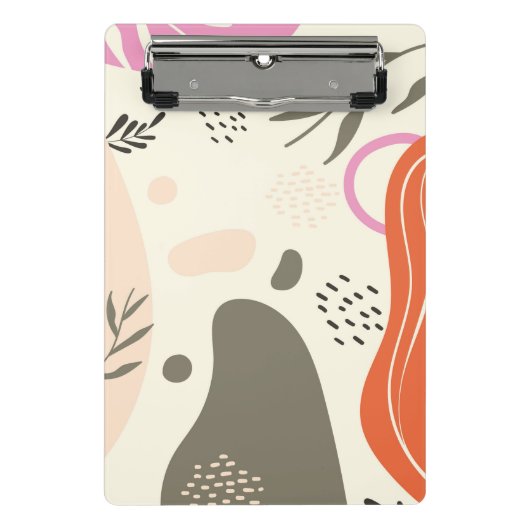 Mini Porte-bloc Boho feuille art Spiral Carnet photo (Devant)