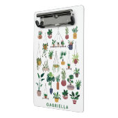 Mini Porte-bloc Boho Plante Lady Illustration Art Personnalisé (Angle2)