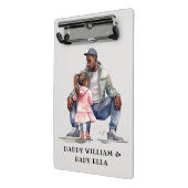 Mini Porte-bloc Bond père noir et fille (Angle2)