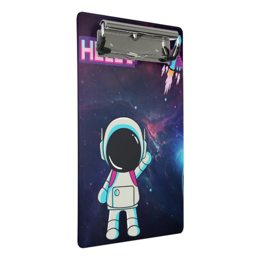 Mini Porte-bloc "Bonjour de l'espace" (Incliné)