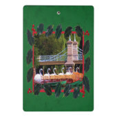Mini Porte-bloc Boston Swan Boats - Joyeuses vacances (Dos)