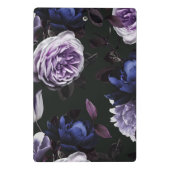 Mini Porte-bloc Bouquet floral chic violet foncé (Dos)
