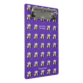 Mini Porte-bloc Bourdon Violet "Soyez Heureux" (Incliné)