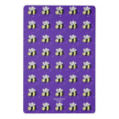 Mini Porte-bloc Bourdon Violet "Soyez Heureux" (Dos)
