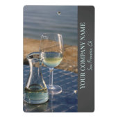 Mini Porte-bloc Boutique de vin, bar ou porte-menu (Dos)