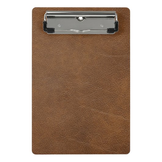 Mini Porte-bloc Brown leather (Devant)