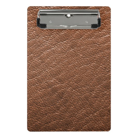 Mini Porte-bloc Brown leather (Devant)