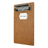 Mini Porte-bloc Brown leather (Angle2)
