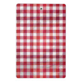 Mini Porte-bloc Buffalo plaid rouge et blanc (Dos)