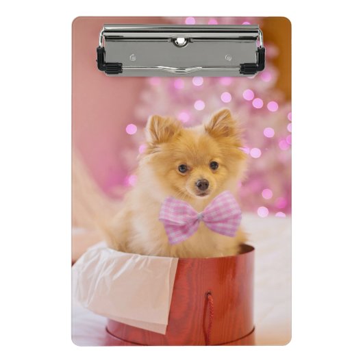 Mini Porte-bloc Cadeau de chiot de Noël (Devant)
