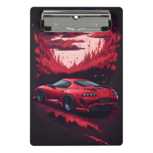 Mini Porte-bloc Cadeau de voiture Supra japonais rouge pour lui